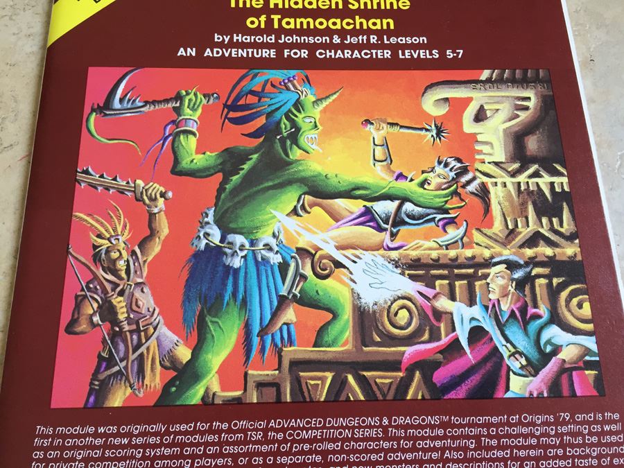 The Hidden Shrine of Tamoachan : Advanced Dungeons & Dragons Module C1 : 9032 TSR 1980 [Photo 4]