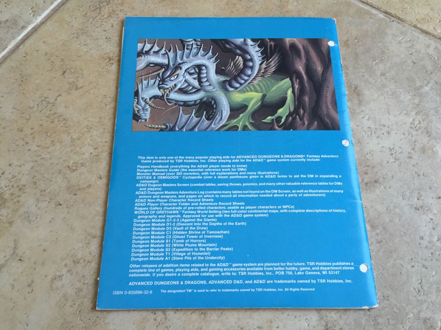 The Secret of Bone Hill (Advanced Dungeons & Dragons Module L1) TSR L1 [Photo 14]