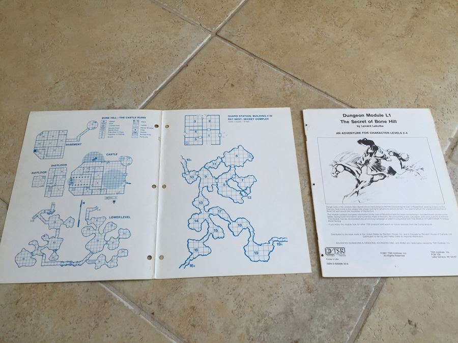 The Secret of Bone Hill (Advanced Dungeons & Dragons Module L1) TSR L1 [Photo 3]