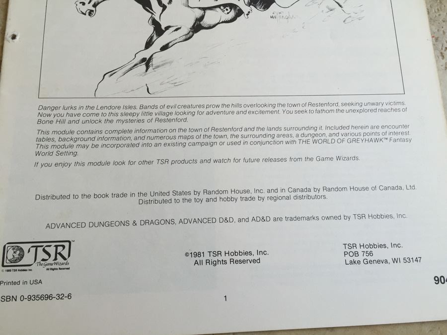 The Secret of Bone Hill (Advanced Dungeons & Dragons Module L1) TSR L1 [Photo 8]