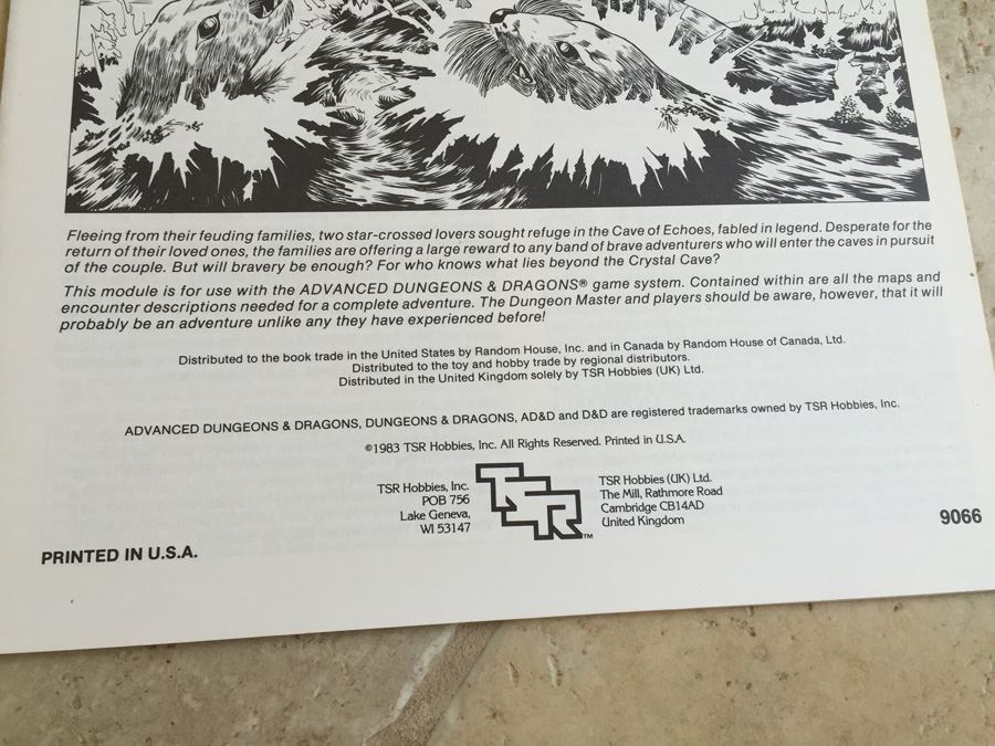 Beyond the Crystal Cave (Advanced Dungeons & Dragons Module UK1) TSR 1983 [Photo 8]