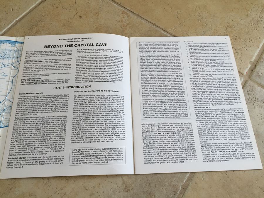 Beyond the Crystal Cave (Advanced Dungeons & Dragons Module UK1) TSR 1983 [Photo 9]