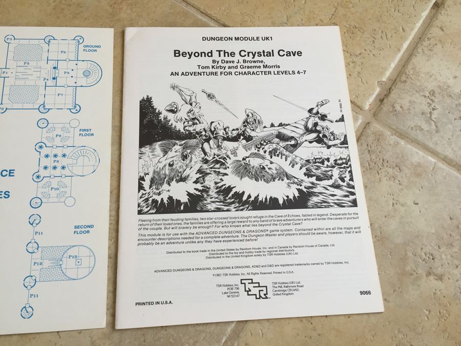 Beyond the Crystal Cave (Advanced Dungeons & Dragons Module UK1) TSR 1983 [Photo 7]