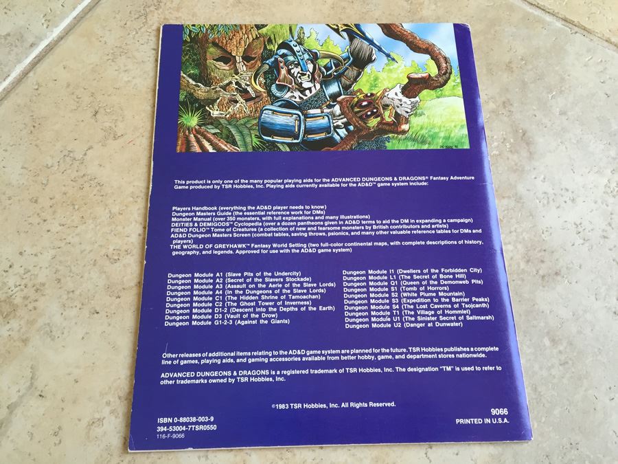 Beyond the Crystal Cave (Advanced Dungeons & Dragons Module UK1) TSR 1983 [Photo 11]