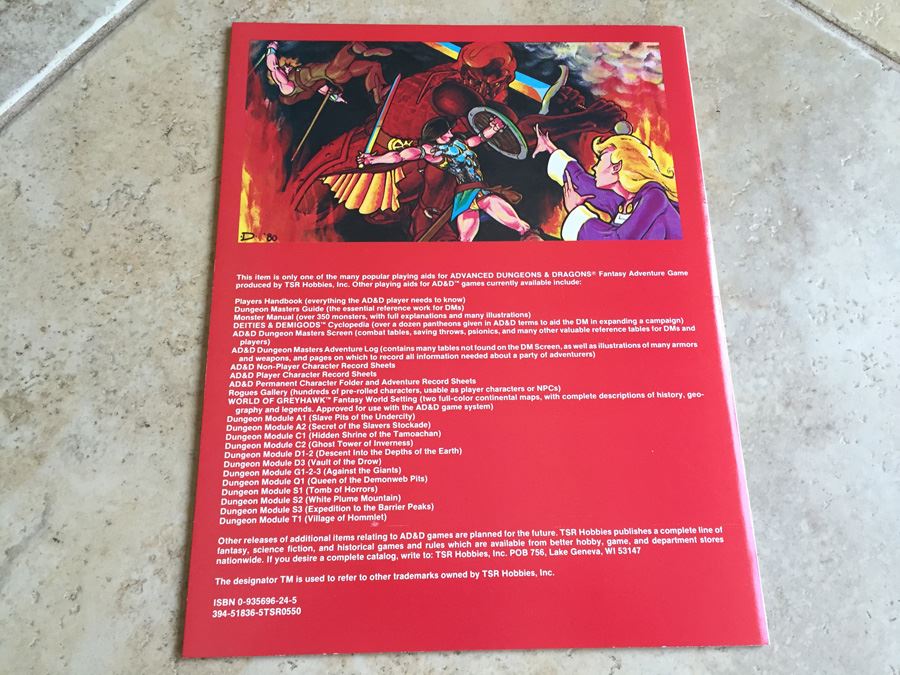 The Ghost Tower of Inverness (Advanced Dungeons & Dragons module C2) TSR 1980 [Photo 11]