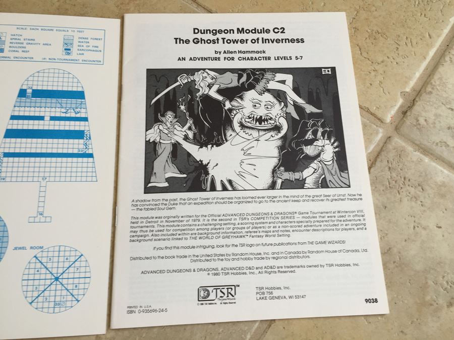 The Ghost Tower of Inverness (Advanced Dungeons & Dragons module C2) TSR 1980 [Photo 7]