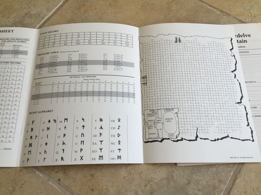 Thunderdelve Mountain: Module Xs2 (Dungeons & Dragons) TSR 1985 [Photo 7]