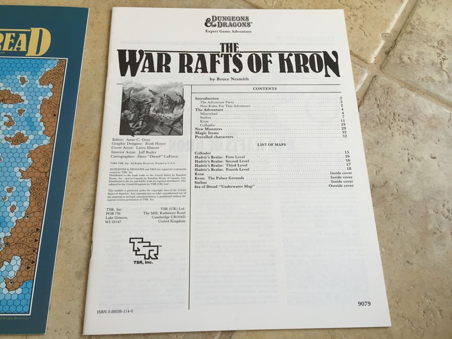 War Rafts of Kron (Dungeons & Dragons Module X7) TSR 1984 [Photo 8]