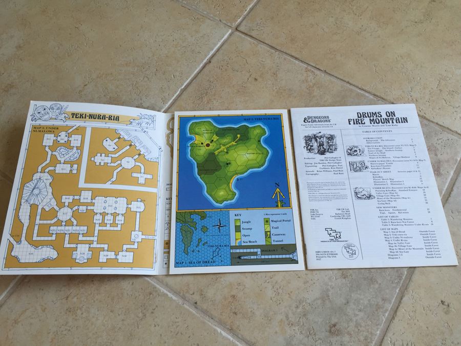 Drums on Fire Mountain Module X8 (Dungeons and Dragons) TSR 1985 [Photo 3]