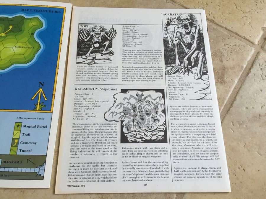 Drums on Fire Mountain Module X8 (Dungeons and Dragons) TSR 1985 [Photo 11]