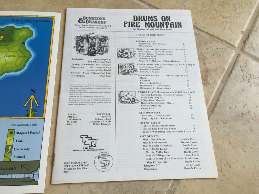 Drums on Fire Mountain Module X8 (Dungeons and Dragons) TSR 1985 [Photo 8]