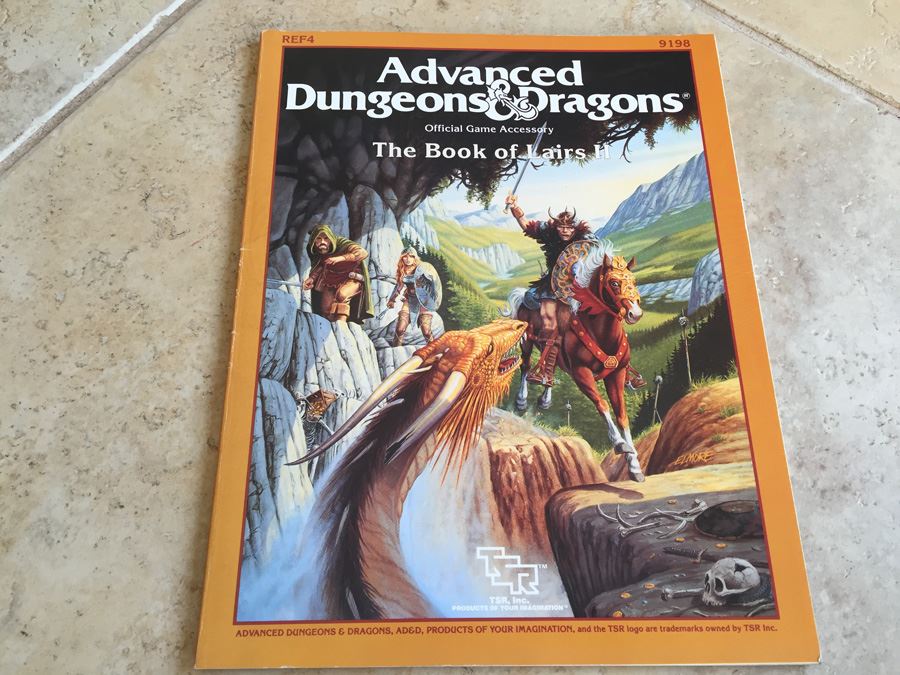 The Book of Lairs II (Advanced Dungeons & Dragons Official Game Accessory, REF4, No. 9198) TSR 1987 [Photo 1]
