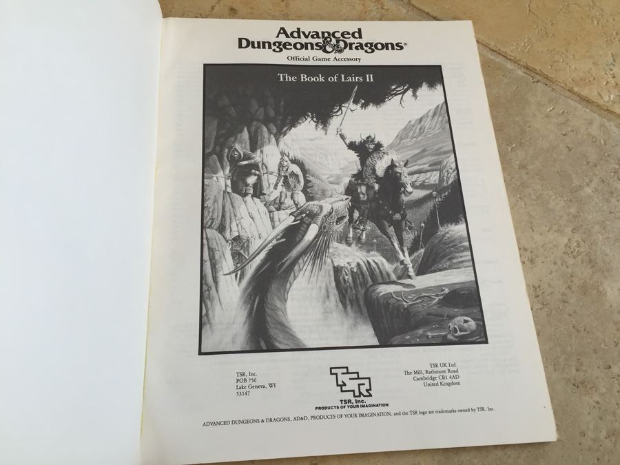 The Book of Lairs II (Advanced Dungeons & Dragons Official Game Accessory, REF4, No. 9198) TSR 1987 [Photo 6]
