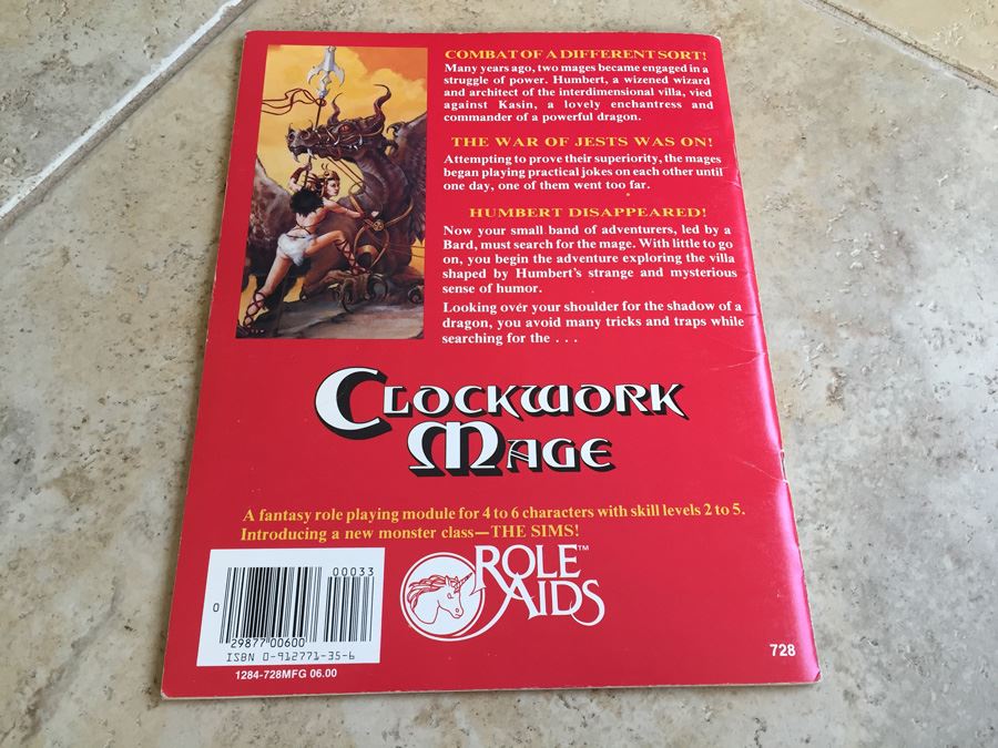 Clockwork Mage (Role Aids/Advanced Dragons and Dungeons) [Photo 8]