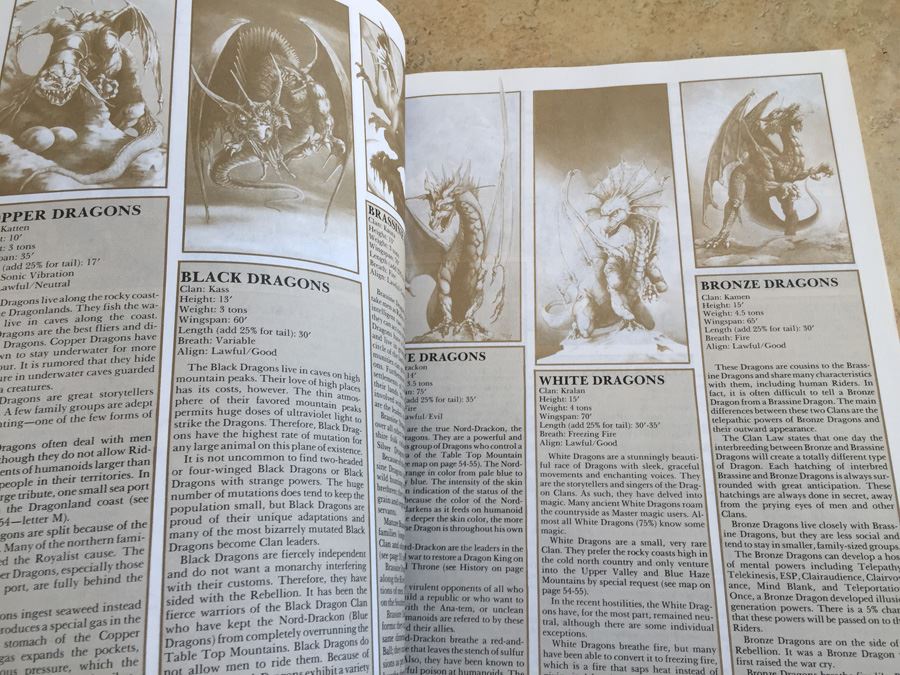Dragons (Advanced Dungeons & Dragons: Role Aids) [Photo 5]