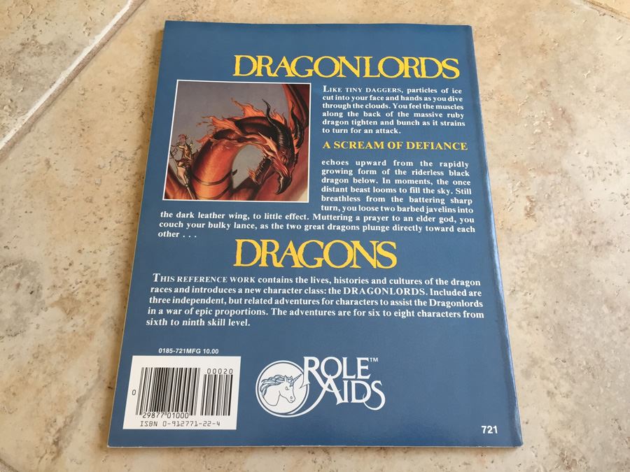 Dragons (Advanced Dungeons & Dragons: Role Aids) [Photo 6]