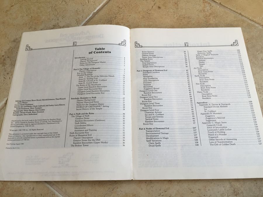 Temple of Elemental Evil (Advanced Dungeons & Dragons/AD&D Supermodule T1-4) TSR 1985 [Photo 5]