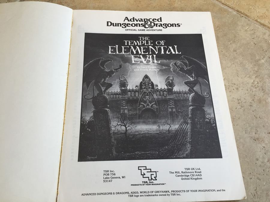 Temple of Elemental Evil (Advanced Dungeons & Dragons/AD&D Supermodule T1-4) TSR 1985 [Photo 3]