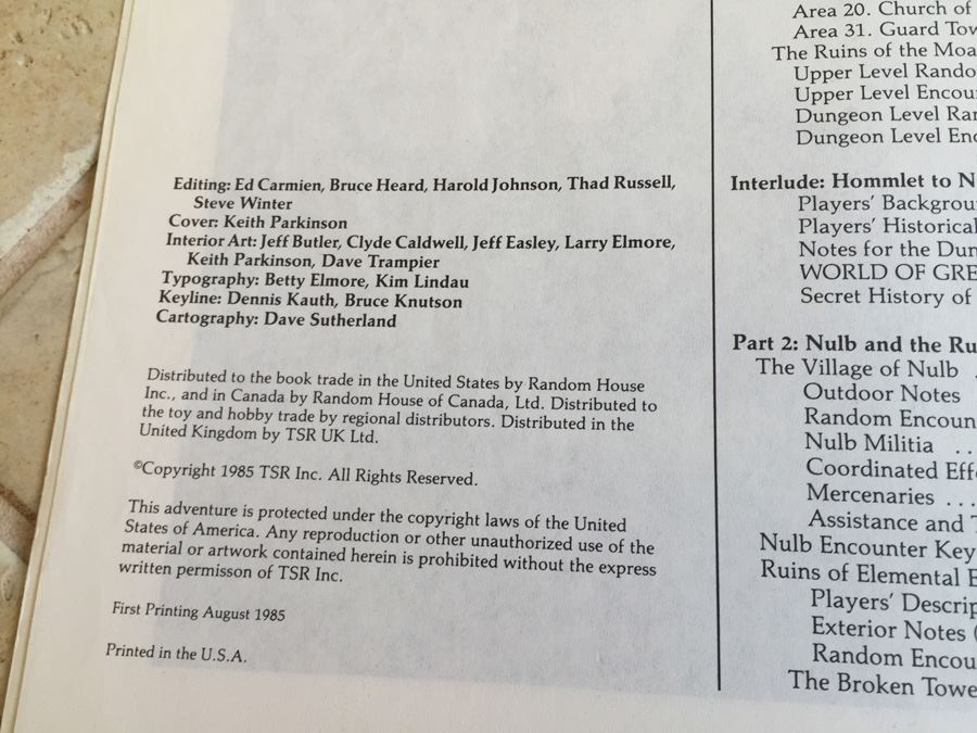 Temple of Elemental Evil (Advanced Dungeons & Dragons/AD&D Supermodule T1-4) TSR 1985 [Photo 6]