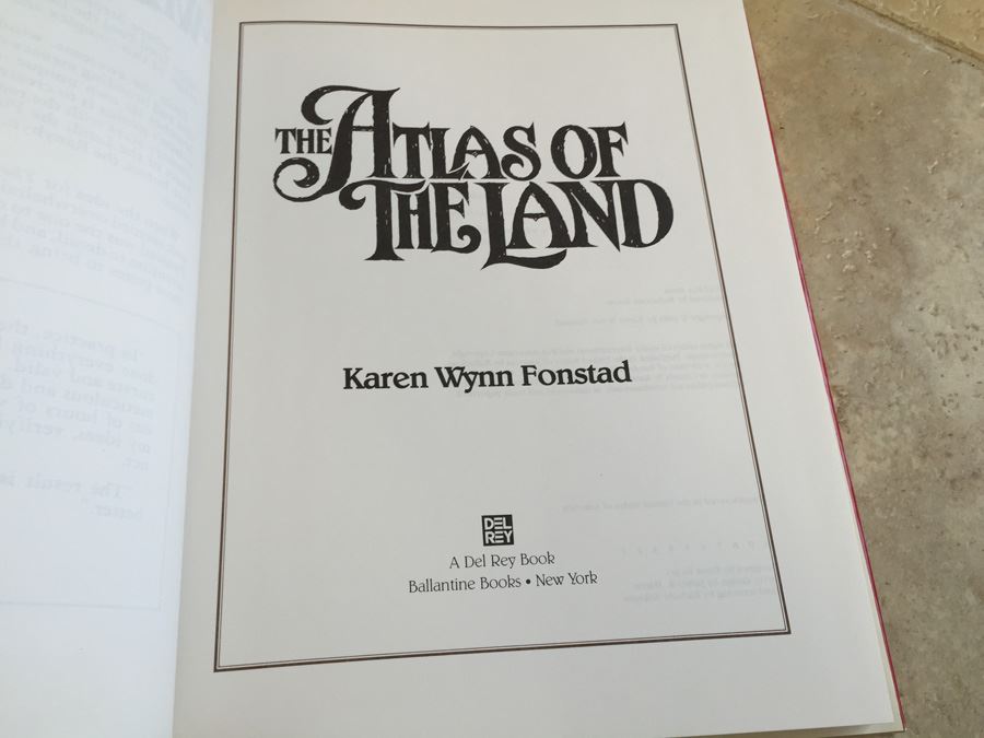 The Atlas of the Land By Karen Wynn Fonstad Hardcover Book [Photo 3]