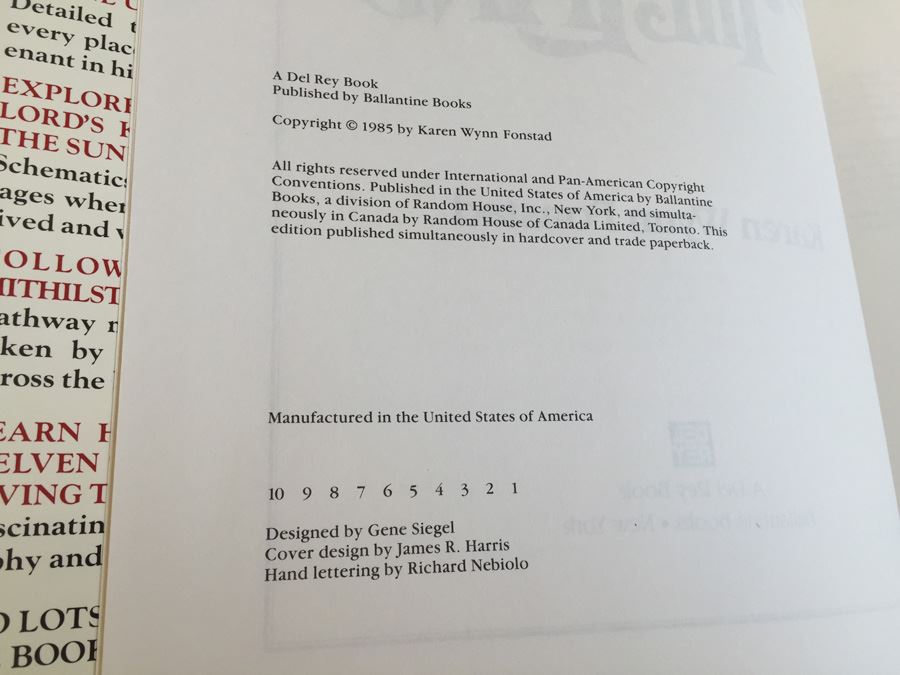 The Atlas of the Land By Karen Wynn Fonstad Hardcover Book [Photo 4]