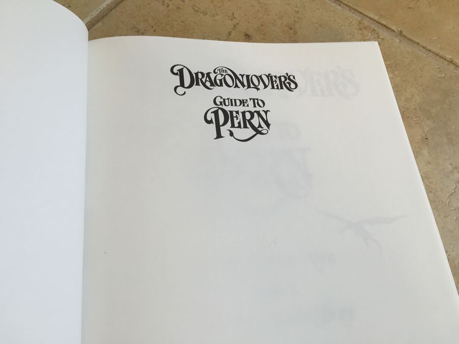 The Dragonlover's Guide to Pern First Edition By Jody Lynn Nye And Anne McCaffrey [Photo 2]