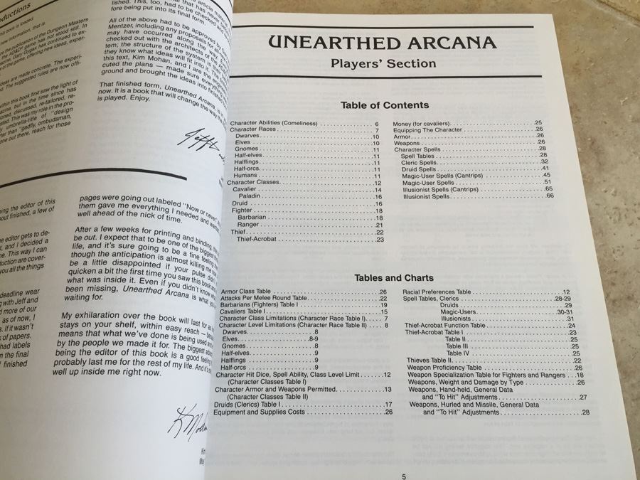 Unearthed Arcana - Advanced Dungeons & Dragons, TSR 1985 [Photo 7]