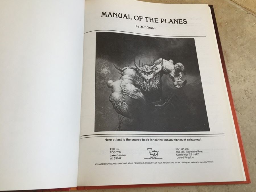 Manual of the Planes (Advanced Dungeons and Dragons) TSR 1987 [Photo 3]