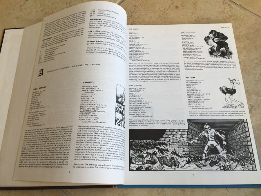 Advanced Dungeons and Dragons Monster Manual TSR 1979 [Photo 8]