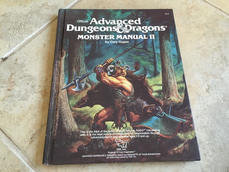Advanced Dungeons and Dragons: Monster Manual II (#2016) TSR 1983 [Photo 1]