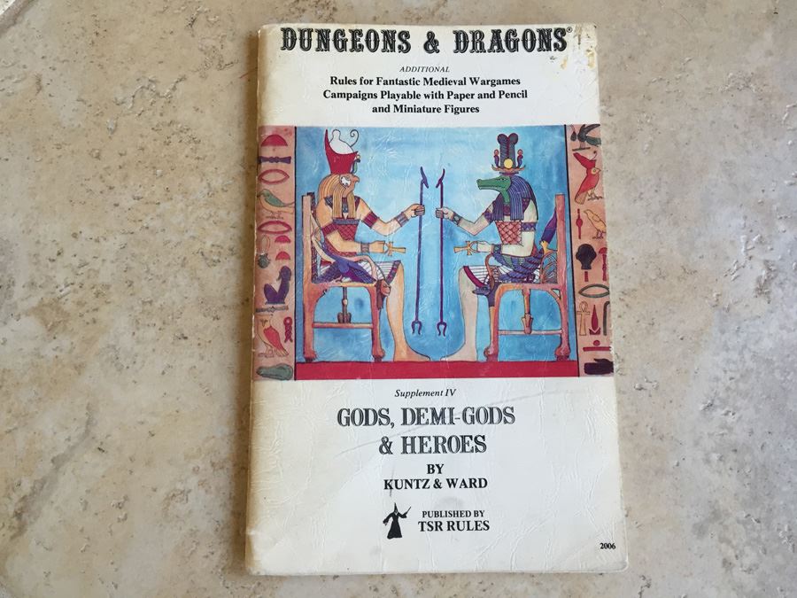 Gods, Demi-Gods, & Heroes (Dungeons & Dragons, Supplement IV) TSR 1976 [Photo 1]