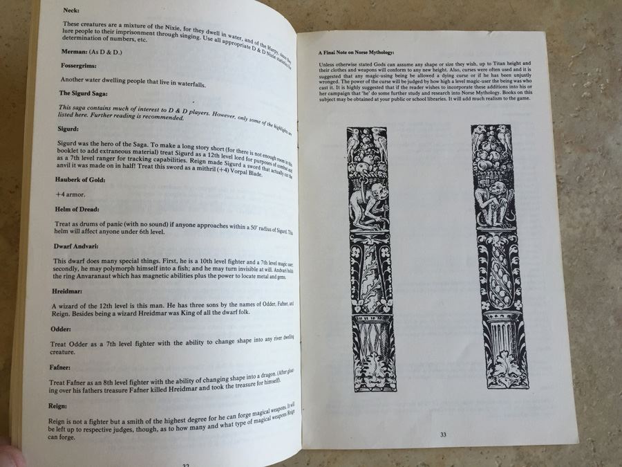 Gods, Demi-Gods, & Heroes (Dungeons & Dragons, Supplement IV) TSR 1976 [Photo 5]