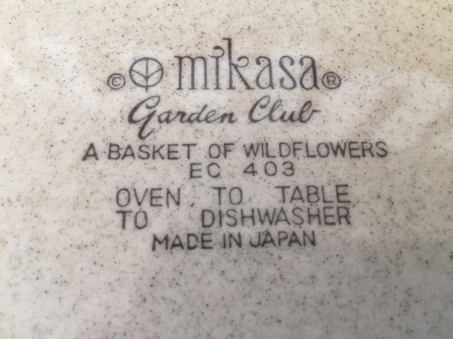 Mikasa Garden Club Plates, Bowls, Cups And Saucers [Photo 9]