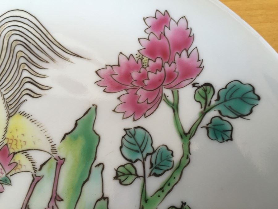 (4) Chinese Famille Rose Porcelain Plates Signed [Photo 7]