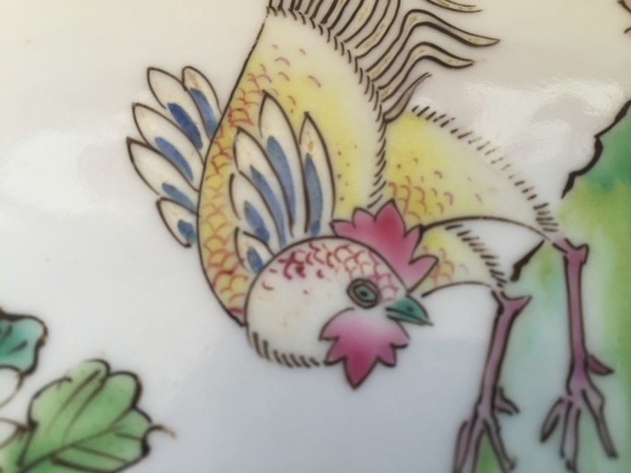 (4) Chinese Famille Rose Porcelain Plates Signed [Photo 6]