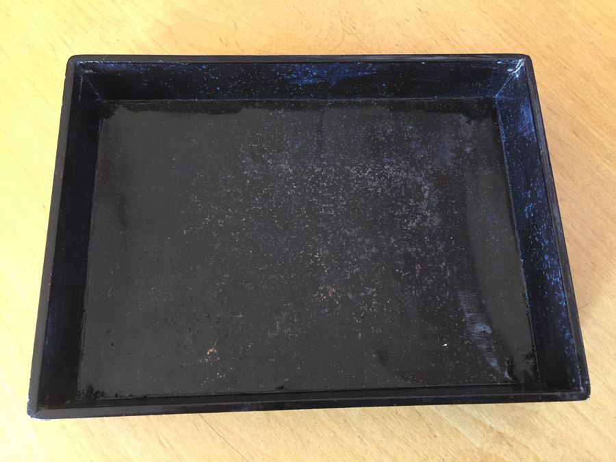 Chinese Diong Hing Foo Chow Black Lacquer Box With Dragons / Serpents [Photo 15]