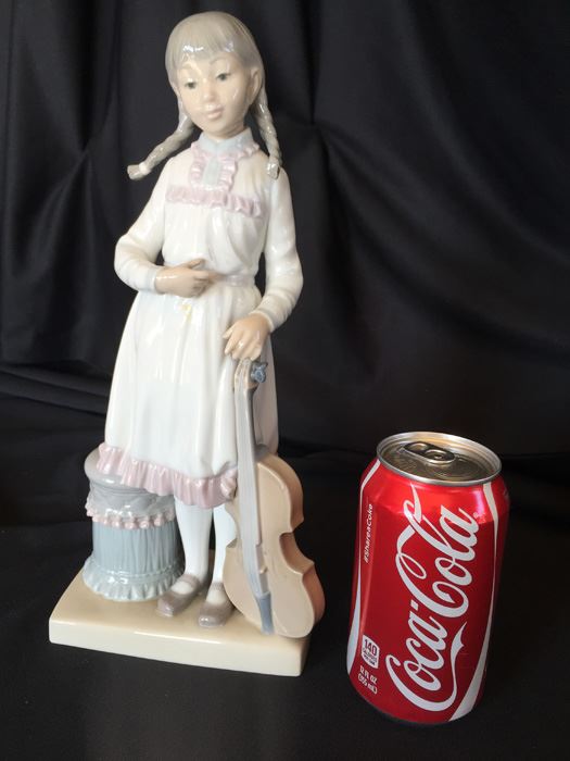 LLADRO FIGURINE GIRL WITH VIOLIN [Photo 2]