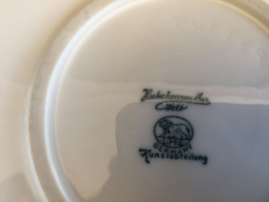 PORCELAIN HUTSCHENREUTHER KUNSTABTEILING SELB FLOWER FROG VESSEL [Photo 5]