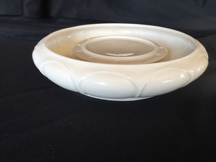 PORCELAIN HUTSCHENREUTHER KUNSTABTEILING SELB FLOWER FROG VESSEL [Photo 4]