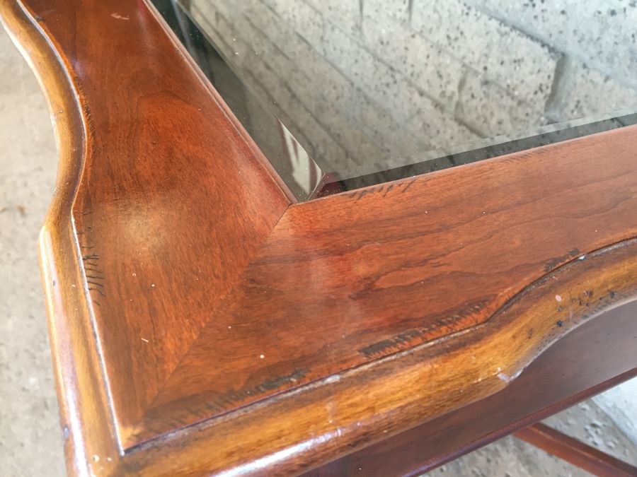 Drexel Shadow Box Display End Table Curio Table [Photo 9]