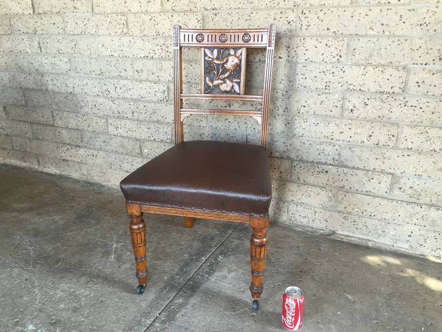 Antique Carved Wood Chair