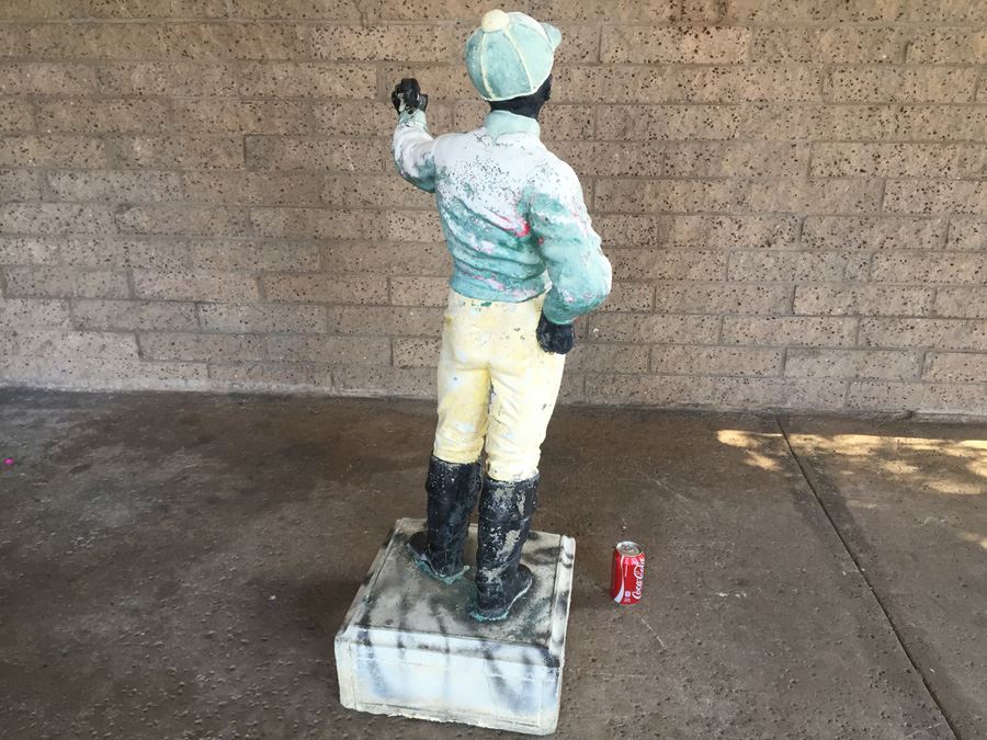 Large Vintage Lawn Jockey 46' Tall [Photo 3]