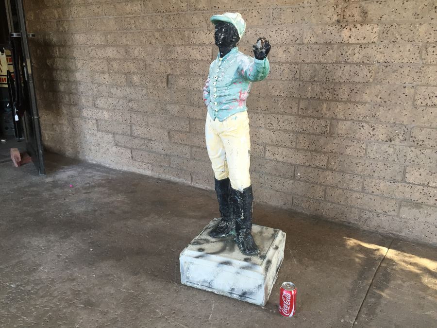 Large Vintage Lawn Jockey 46' Tall [Photo 2]