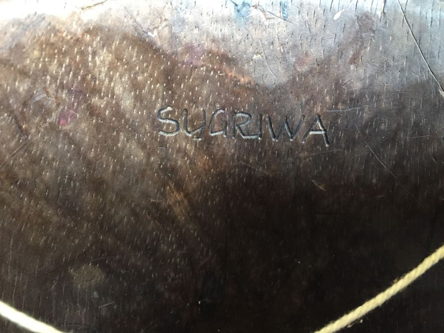 Wooden Carved Hand Painted Balinese Hindu Sugriwa Mask [Photo 11]