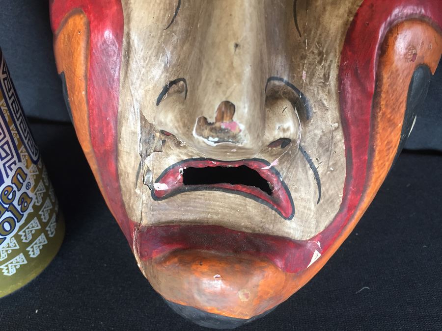Hand Painted Hand Carved Demon Mask [Photo 6]