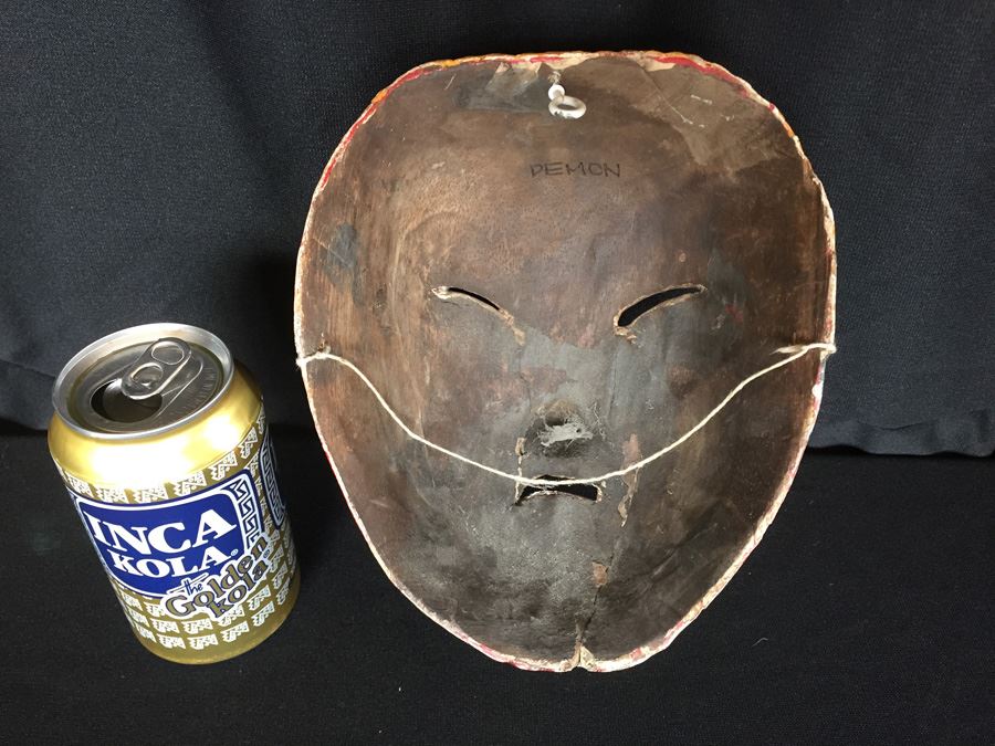 Hand Painted Hand Carved Demon Mask [Photo 8]