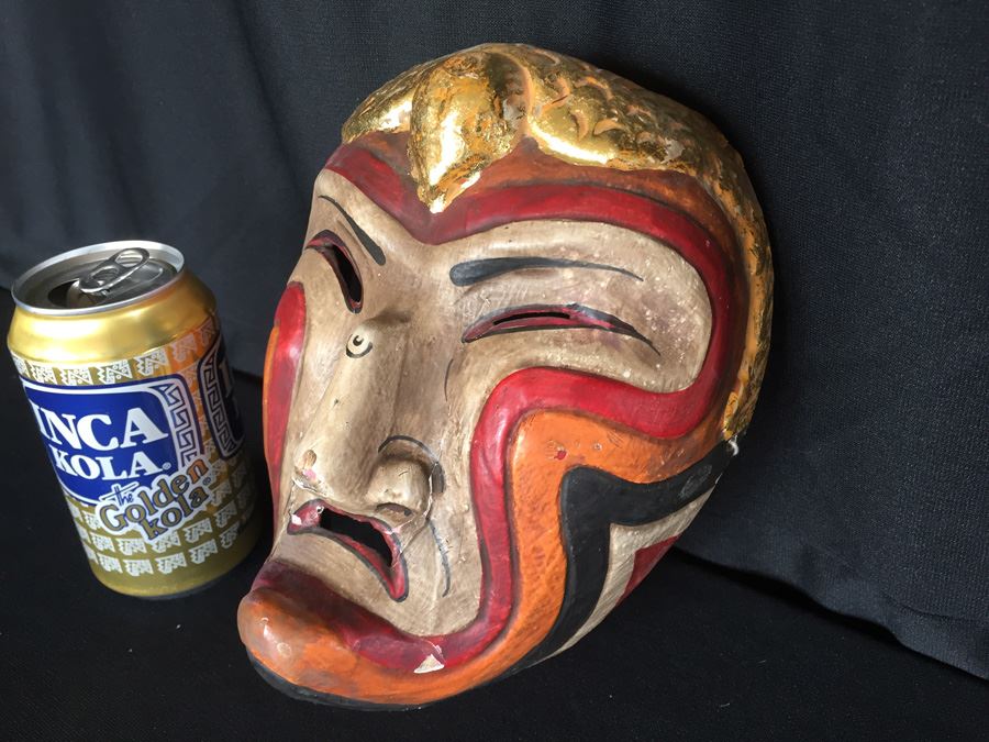 Hand Painted Hand Carved Demon Mask [Photo 3]