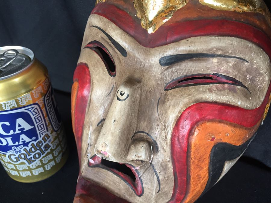 Hand Painted Hand Carved Demon Mask [Photo 5]