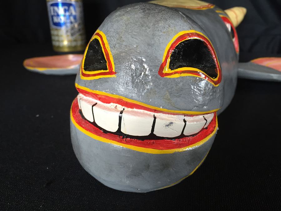 Hand Painted Hand Carved Mask [Photo 3]