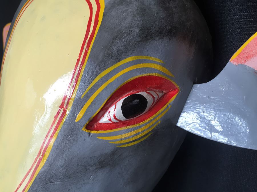 Hand Painted Hand Carved Mask [Photo 6]